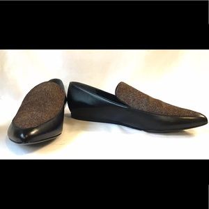 Vince -Nikita Leather and Calf Hair Loafer, Sz 9M